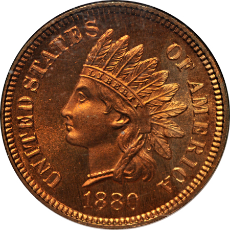 1880 NGC PF-64RD Cameo.