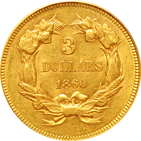 1860 PCGS AU-55.