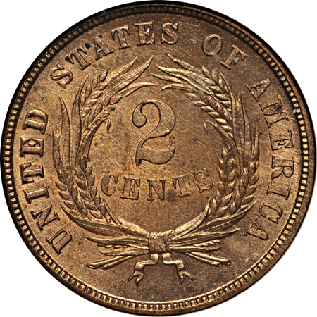 1865 NGC MS-64 RD.