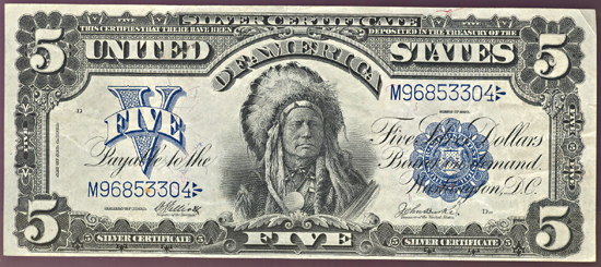 1899 $5.00.  VF.