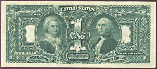 1896 $1.00.  XF.