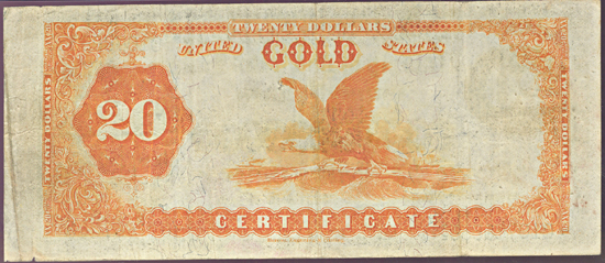 1882 $20.00.  PMG VF-25.