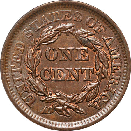 1857 Large Date. PCGS MS-65BN.