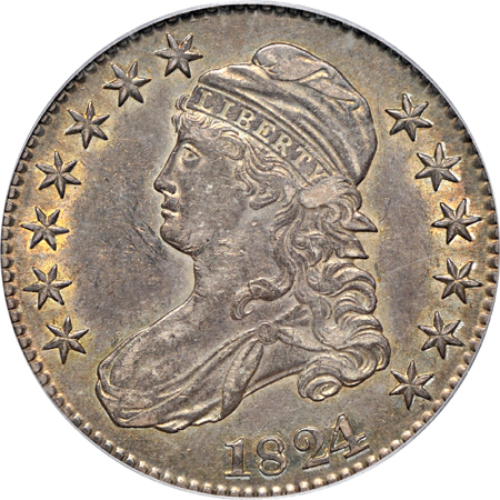 1824/1(O-101a, R-2) PCGS AU-53.