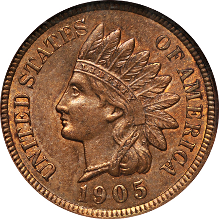 Two certified Indian Head cents plus six type issues.