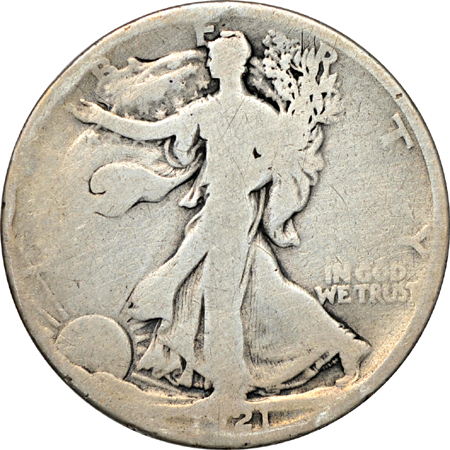 Album (1916 - 1963) of Walking Liberty and Franklin half-dollars.