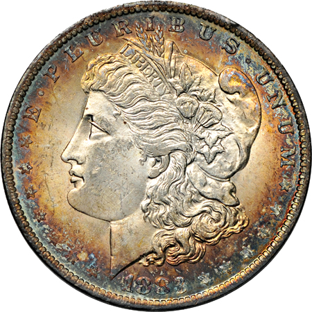 Thirteen exquisitely toned type coins.