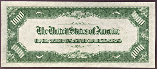 1934-A $1,000.00 St. Louis.  CHCU.