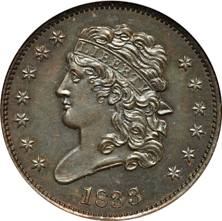 1833 NGC PF-64 BN.