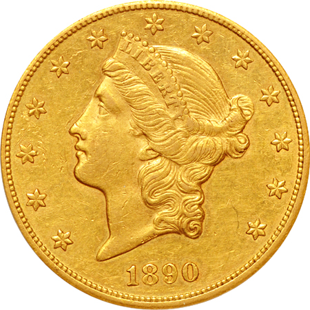 1890-CC PCGS AU-50.