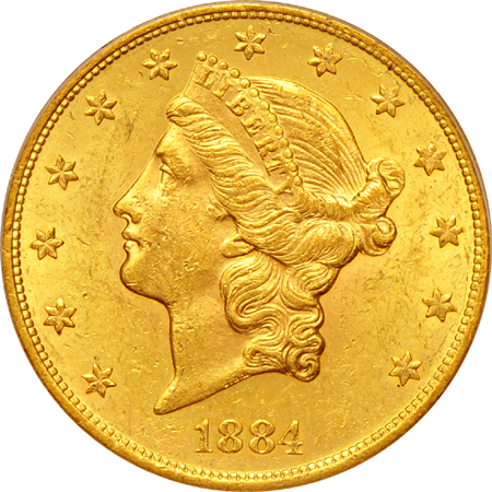 1884-S PCGS AU-58.