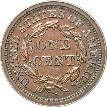 1857 Small Date (N-3, Low R-5). ANACS PF-62 BRN.