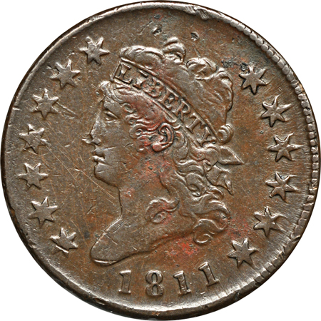 1811 Normal Date (S-287, R-2). F.