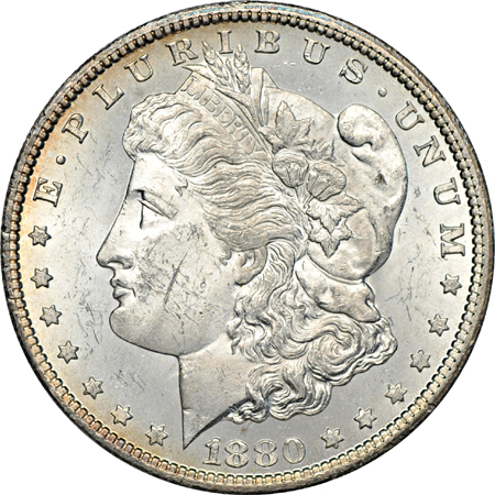 Partial Album (1878 - 1886) of Morgan dollars.