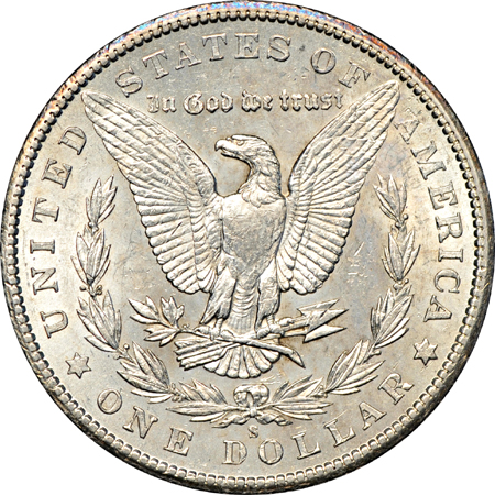 Partial album (1897-O - 1921-S) of Morgan dollars.