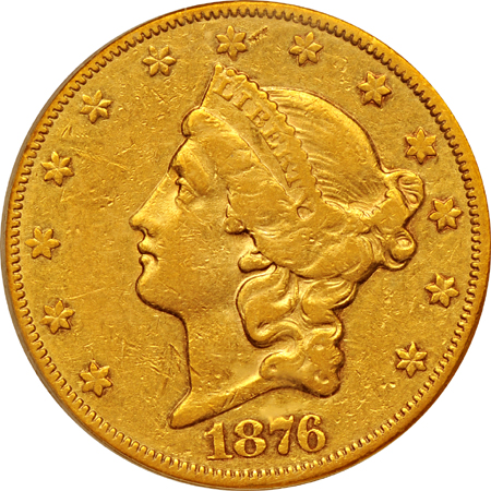 1876-CC PCGS VF-35.