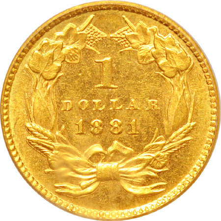 1881 PCGS MS-63.