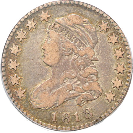 1818 (B-10, R-3) PCGS VF-20.