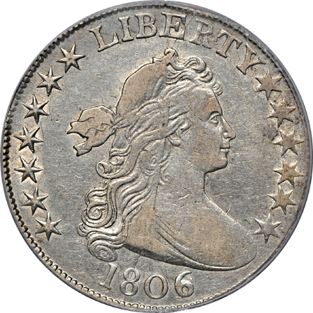 1806 "6 over Inverted 6" (O-111a, R-4) PCGS XF-40.