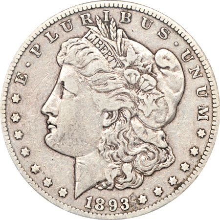 1893-CC PCGS VF-35.