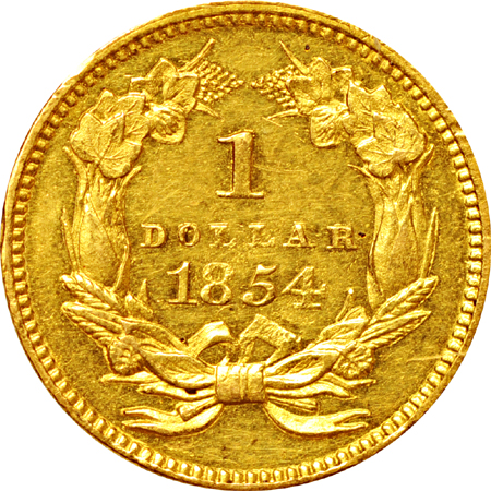 1854 Type 2. AU-55 PL.