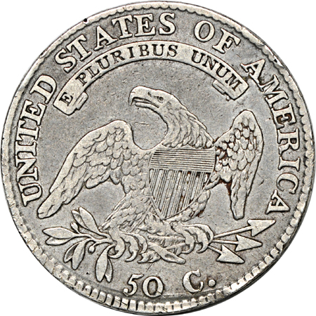 1812 "2 over 1, Large 8" (O-101a, R.5) VF.