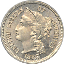 1888 PCGS PF-65.