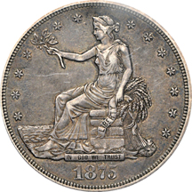 1875-CC PCGS XF-45.