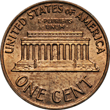 1972 doubled-die Lincoln cent. MS-60, obverse spots.