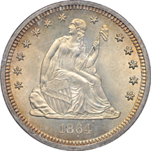 1864 PCGS MS-68.