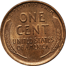 Four Lincoln cents.