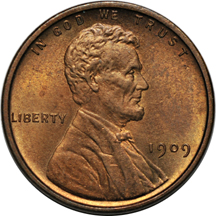 Twenty-Two Lincoln cents.