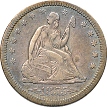 Partial Album (1838 - 1891) of Liberty Seated quarters.