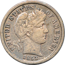 Album (1892 - 1916-S) of Barber or Liberty Head dimes.