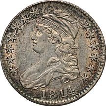 1814, 4 over 3 (O-101a, R.2), 1817, 7 over 3 (O-101a, R.2), 1818, 8 over 7, Small 8 (O-102a, R.2) and 1818, 8 over 7, Large 8 (O-101, R.1).