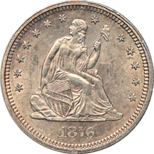 1876-S PCGS AU-58.