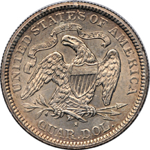 1876-S PCGS AU-58.