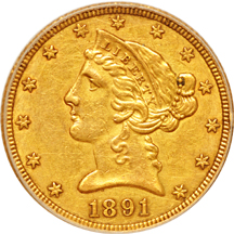 1891-CC PCGS XF-45.