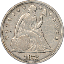 1872 PCGS VF-35.