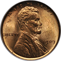 Nine certified Lincoln cents.. PCGS.