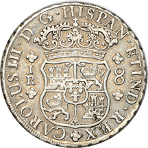 Twenty-nine Spanish Colonial Coins.