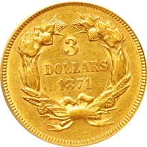 1874 PCGS AU-50.