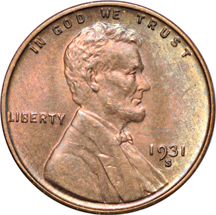 Partial Album (1909 V.D.B. - 1934-D) of Lincoln cents.