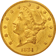 1884-CC PCGS XF-45.