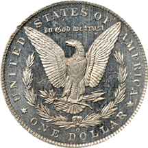 1885-O NGC MS-65 DPL.