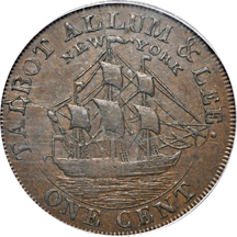 1794 Talbot, Alum & Lee Cent. "Large Ampersand on Reverse" variety, Breen 1029, Fuld-2. PCGS XF-45.