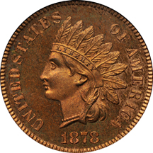 1878 PCGS PF-64RB.