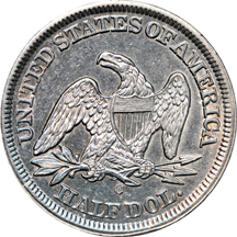 Three Seated Liberty type coins.