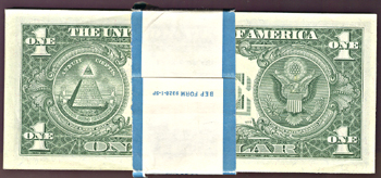 Pack of 100 1957-B $1.00.  CHCU.