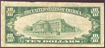 1929 $10.00. Warrenton, VA Charter# 9642 Ty. 1. F.